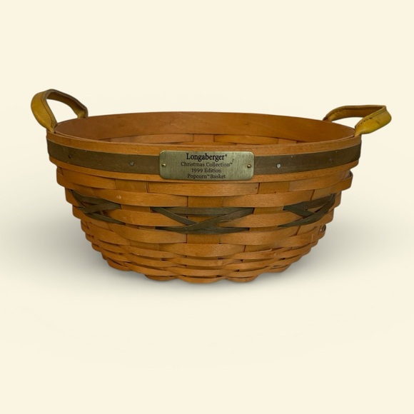 Longaberger Other - Longaberger Christmas Collection 1999 Edition Popcorn Basket